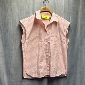 🚩 JXX Sleeveless Pink Striped Shirt size XS NWT